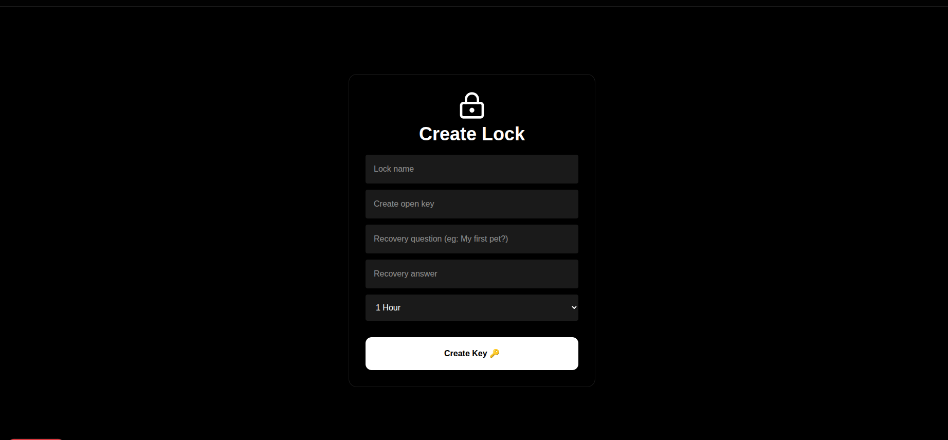 Create Lock